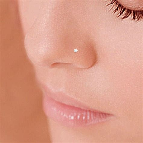 nose studs that lay flat.